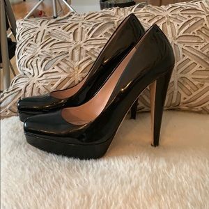 Fierce miu miu black patent heels